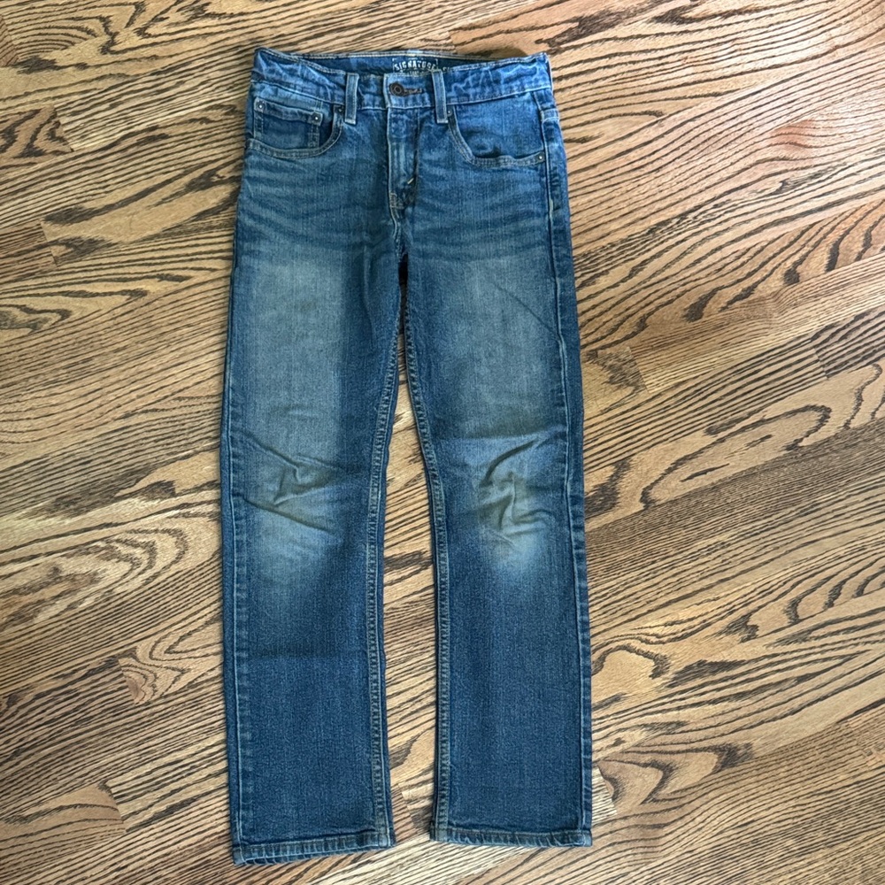 Levi's Boys Slim Fit Blue Jeans - classic denim, play, school, blue